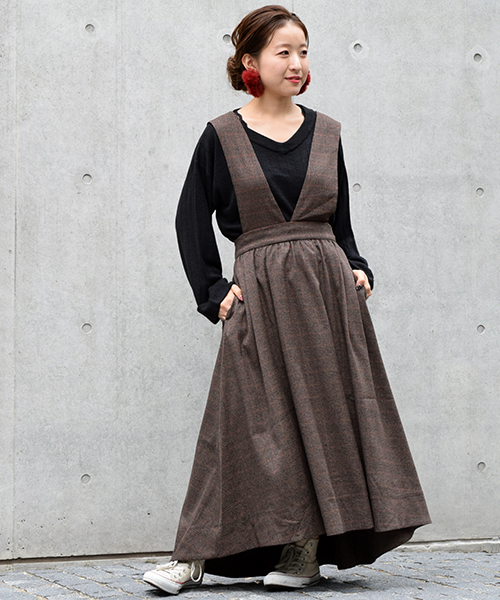 w closet(ダブルクローゼット)の「カシミヤタッチワイドリブVネックプルオーバ(ニット/セーター・レディース・ホワイト/ピンクベージュ/グレー/ピンク/チャコールグレー/ブラック・FREE)」の17枚目の写真