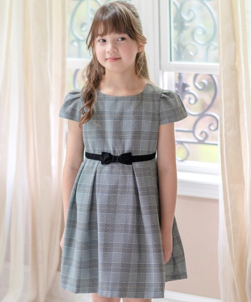 Catherine Cottage（キャサリンコテージ）の「キャップスリーブワンピース（ワンピース・キッズ・グレー/ブラック/グリーン系その他/ブルー系その他/ブラック系その他/ブラウン系その他/ベージュ系/ブルーグレー/グレー系・120/140/150/100/160/110/130）」の3枚目の写真