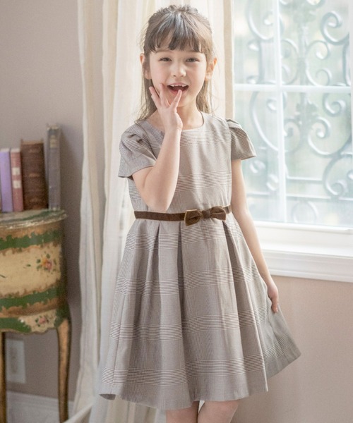 Catherine Cottage（キャサリンコテージ）の「キャップスリーブワンピース（ワンピース・キッズ・グレー/ブラック/グリーン系その他/ブルー系その他/ブラック系その他/ブラウン系その他/ベージュ系/ブルーグレー/グレー系・120/140/150/100/160/110/130）」の6枚目の写真