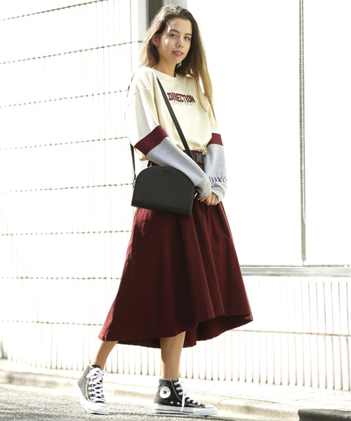 DOUBLE NAME（ダブルネーム）の「配色ロゴ裏毛プルオーバー（Tシャツ/カットソー・レディース・ネイビー/グリーン/オフホワイト・FREE）」の10枚目の写真