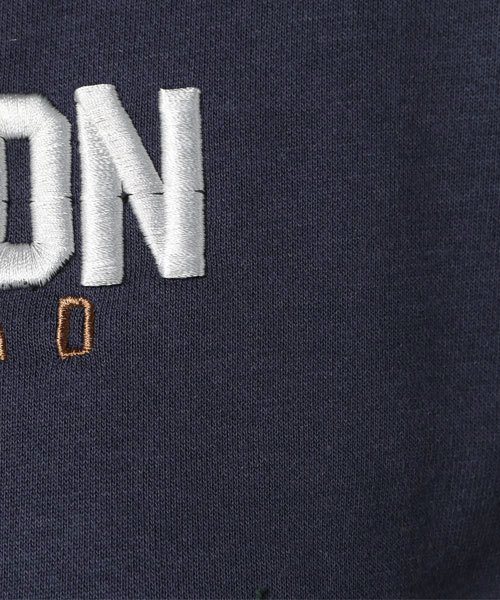 DOUBLE NAME（ダブルネーム）の「配色ロゴ裏毛プルオーバー（Tシャツ/カットソー・レディース・ネイビー/グリーン/オフホワイト・FREE）」の5枚目の写真