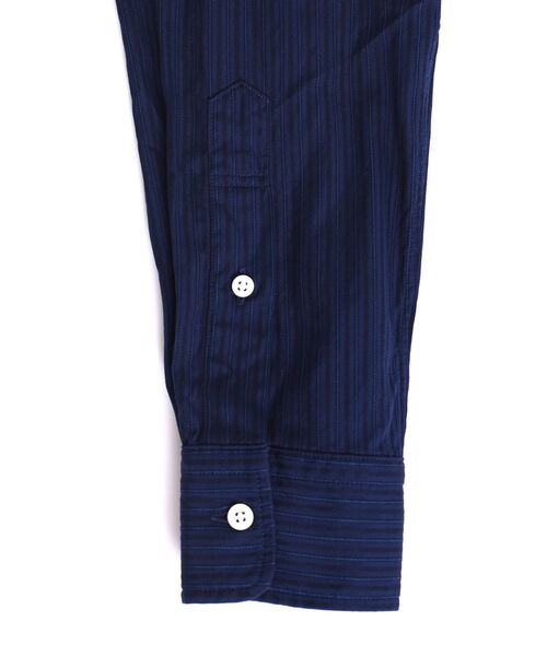 SHIPS（シップス）の「SC: ドビー織り ロンドンストライプ セミワイドカラー シャツ（シャツ/ブラウス・メンズ・ライトブルー/ネイビー/ブルー系その他/ホワイト・SMALL/MEDIUM/LARGE/X-LARGE）」の6枚目の写真