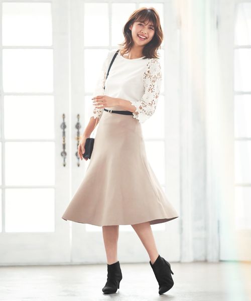 KOBE LETTUCE（コウベレタス）の「キトゥンヒールショートブーツ（ブーツ・レディース・ブラック/ブラック系その他/グレー・LL/L/M/S）」の8枚目の写真