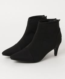 キトゥンヒールショートブーツ