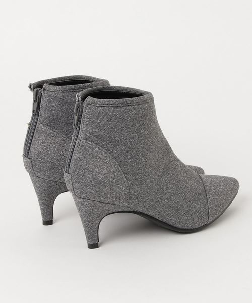 KOBE LETTUCE（コウベレタス）の「キトゥンヒールショートブーツ（ブーツ・レディース・ブラック/ブラック系その他/グレー・LL/L/M/S）」の6枚目の写真