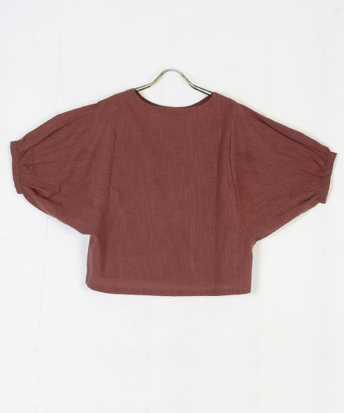 FELLINI（フェリーニ）の「コットンスラブドルマンスリーブプルオーバー（シャツ/ブラウス・レディース・イエロー/オフホワイト/ブラウン/ダークグレー・ONE SIZE）」の12枚目の写真