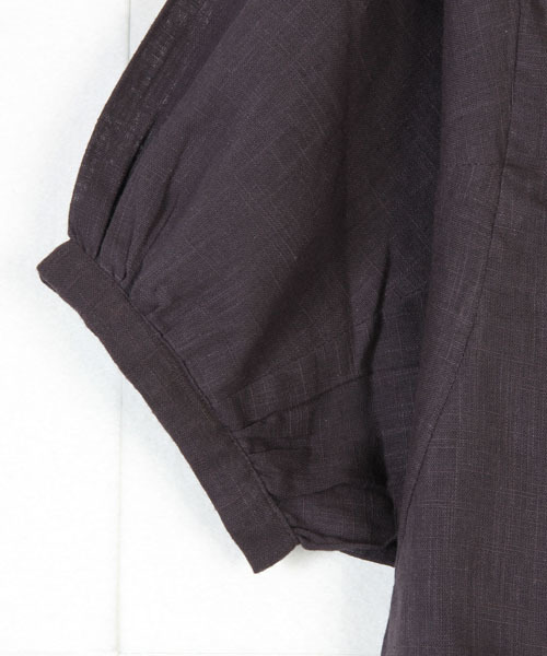 FELLINI（フェリーニ）の「コットンスラブドルマンスリーブプルオーバー（シャツ/ブラウス・レディース・イエロー/オフホワイト/ブラウン/ダークグレー・ONE SIZE）」の9枚目の写真