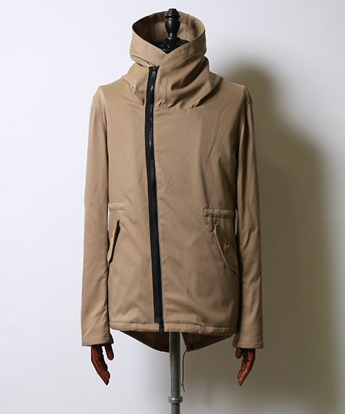 wjk（ダヴルジェイケイ）の「mj5473-short mods(back fleece)　モッズコート（モッズコート・メンズ・ベージュ/ライトグレー/ブラック/カーキ・L/M/XL/S）」の3枚目の写真