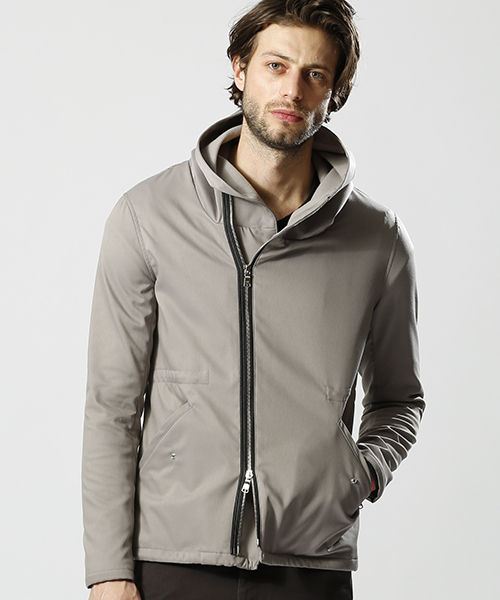 wjk（ダヴルジェイケイ）の「mj5473-short mods(back fleece)　モッズコート（モッズコート・メンズ・ベージュ/ライトグレー/ブラック/カーキ・L/M/XL/S）」の8枚目の写真