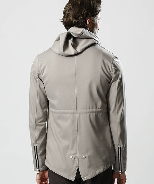 wjk（ダヴルジェイケイ）の「mj5473-short mods(back fleece)　モッズコート（モッズコート・メンズ・ベージュ/ライトグレー/ブラック/カーキ・L/M/XL/S）」の10枚目の写真