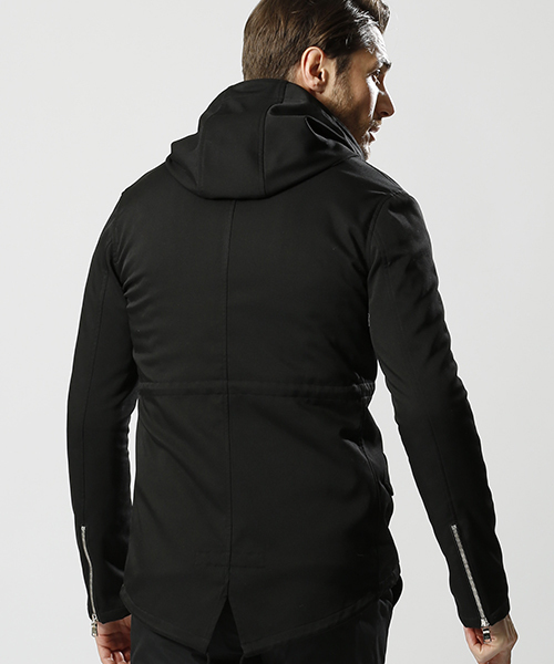 wjk（ダヴルジェイケイ）の「mj5473-short mods(back fleece)　モッズコート（モッズコート・メンズ・ベージュ/ライトグレー/ブラック/カーキ・L/M/XL/S）」の13枚目の写真