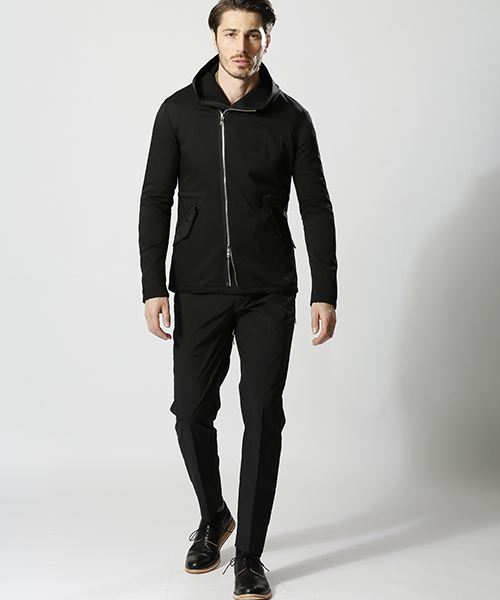 wjk（ダヴルジェイケイ）の「mj5473-short mods(back fleece)　モッズコート（モッズコート・メンズ・ベージュ/ライトグレー/ブラック/カーキ・L/M/XL/S）」の16枚目の写真