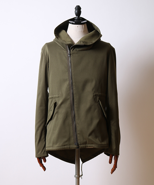 wjk（ダヴルジェイケイ）の「mj5473-short mods(back fleece)　モッズコート（モッズコート・メンズ・ベージュ/ライトグレー/ブラック/カーキ・L/M/XL/S）」の17枚目の写真