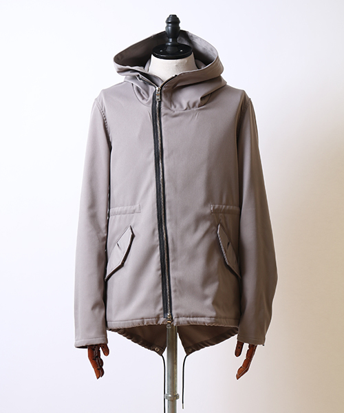 wjk（ダヴルジェイケイ）の「mj5473-short mods(back fleece)　モッズコート（モッズコート・メンズ・ベージュ/ライトグレー/ブラック/カーキ・L/M/XL/S）」の18枚目の写真