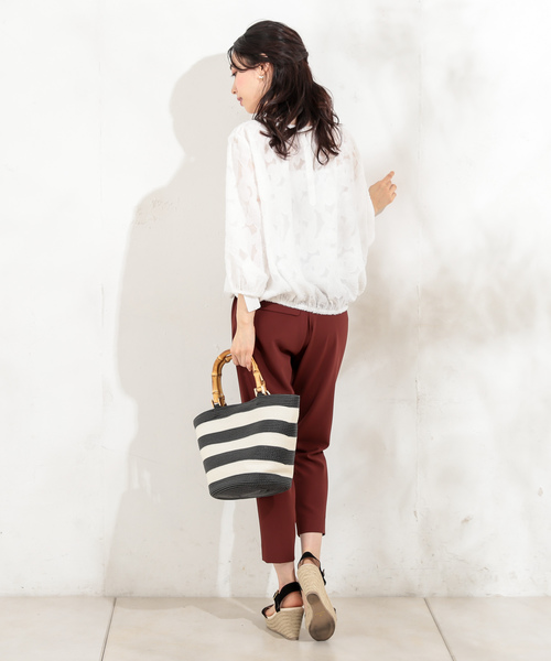 un dix cors（アンディコール）の「【5色展開】ドライタッチテーパードパンツ（その他パンツ・レディース・ライトグレー/ブラック/ブラウン/ベージュ/ネイビー・SMALL/MEDIUM）」の10枚目の写真