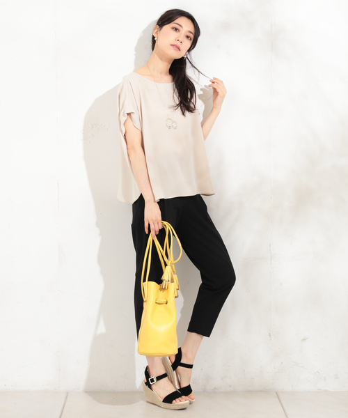 un dix cors（アンディコール）の「【5色展開】ドライタッチテーパードパンツ（その他パンツ・レディース・ライトグレー/ブラック/ブラウン/ベージュ/ネイビー・SMALL/MEDIUM）」の17枚目の写真