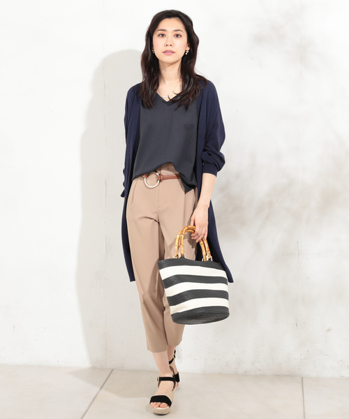 un dix cors（アンディコール）の「【5色展開】ドライタッチテーパードパンツ（その他パンツ・レディース・ライトグレー/ブラック/ブラウン/ベージュ/ネイビー・SMALL/MEDIUM）」の19枚目の写真