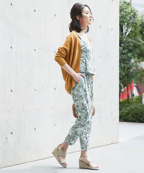 RIVE DROITE（リヴドロワ）の「ホールガーメント背抜けカーディガン（ニット/セーター・レディース・マスタード/ピンクベージュ/ネイビー/ホワイト・FREE）」の8枚目の写真