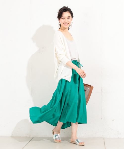 RIVE DROITE（リヴドロワ）の「ホールガーメント背抜けカーディガン（ニット/セーター・レディース・マスタード/ピンクベージュ/ネイビー/ホワイト・FREE）」の11枚目の写真