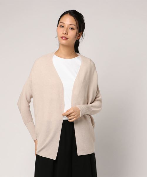 RIVE DROITE（リヴドロワ）の「ホールガーメント背抜けカーディガン（ニット/セーター・レディース・マスタード/ピンクベージュ/ネイビー/ホワイト・FREE）」の16枚目の写真
