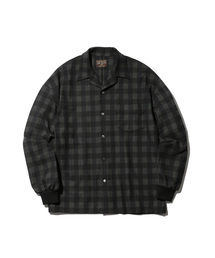 MR.OLIVE | STRETCH T/R BOX CHECK / BIG SILHOUETTE RIB CUFFS SHIRT(シャツ/ブラウス)