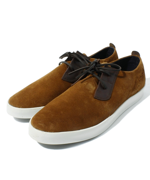 JOURNAL STANDARD（ジャーナルスタンダード）の「【2013 SUMMER CATALOGUE 掲載アイテム】JOURNAL STANDARD MADE IN PORTUGAL: 2アイレットスウェードシューズ #（スニーカー・メンズ・ネイビー/ウッド/イエロー系その他/ブルー系その他/アイボリー・41/43/42）」の3枚目の写真