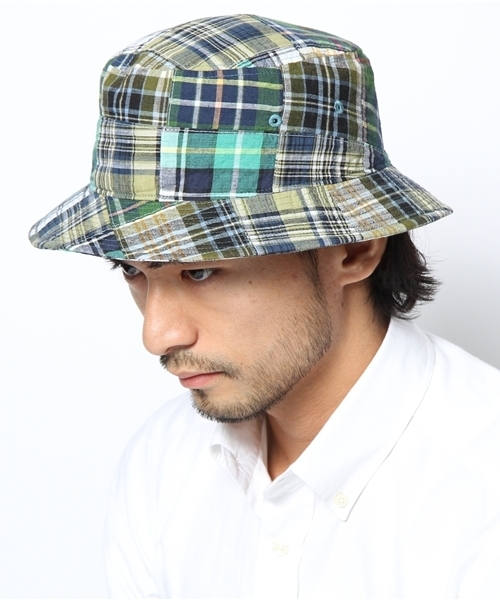J.PRESS(ジェイプレス)の「マドラスチェックパッチワークハット J.PRESS(ジェイプレス)の「マドラスチェックパッチワークハット