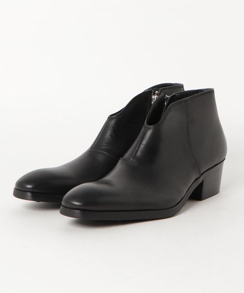 フープディドゥ　サイドジップヒールブーツ フープディドゥ レザー サイドジップヒールブーツ サイドジップレース