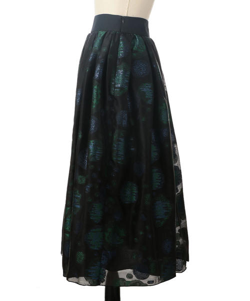 Drawer（ドゥロワー）の「Drawer ジャカードフレアスカート（スカート