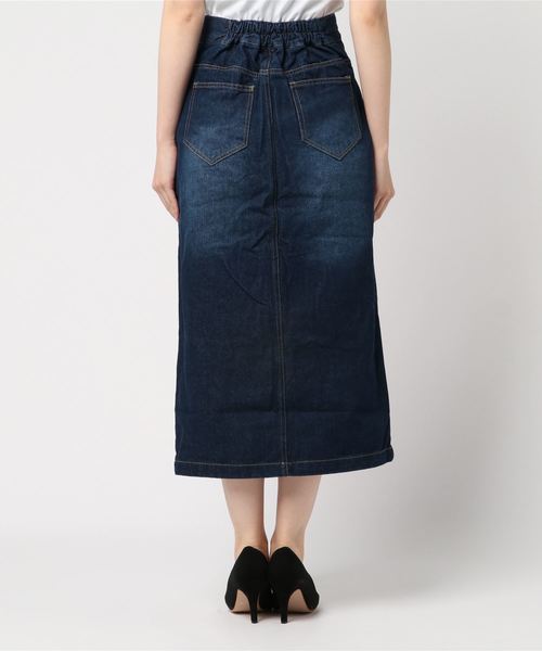 archives（アルシーヴ）の「フープジップデニムロングタイトスカート（デニムスカート・レディース・ブラック/ブルー/ネイビー・MEDIUM）」の5枚目の写真