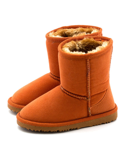 Mooimooi モーイモーイ の フェイク ファー キッズ ムートン ブーツ 折り返し 2wayブーツ ぺたんこブーツ ブーツ Wear