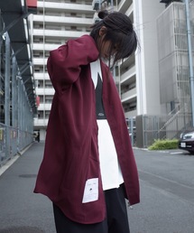 rovtski【ビッグシルエット】2018 AUTUMN POLY FULL ZIP V NECK F