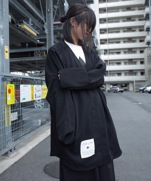 rovtski(ロフトスキー)の「rovtski【ビッグシルエット】2018 AUTUMN POLY FULL ZIP V NECK F(カーディガン/ボレロ・レディース・ブラック/ネイビー/ワイン・FREE)」の13枚目の写真