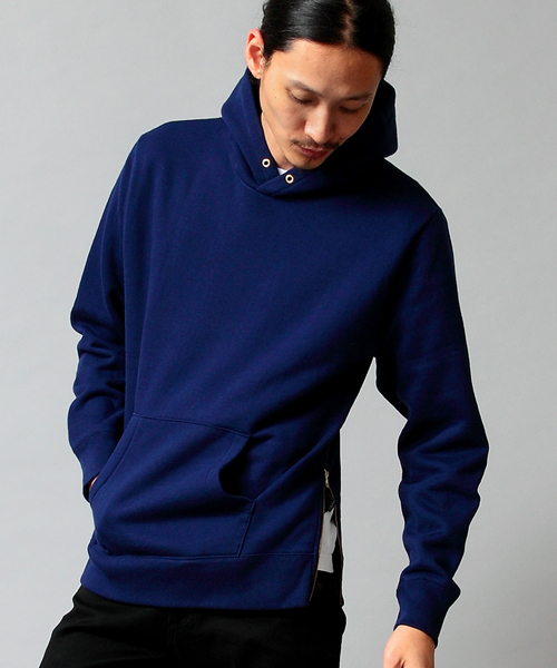 MONKEY TIME（モンキータイム）の「MT スウェット サイドジップパーカー ◆§（パーカー・メンズ・グレー/ロイヤルブルー/パープル・SMALL/MEDIUM/LARGE）」の3枚目の写真