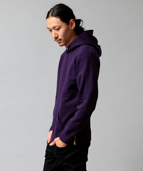 MONKEY TIME（モンキータイム）の「MT スウェット サイドジップパーカー ◆§（パーカー・メンズ・グレー/ロイヤルブルー/パープル・SMALL/MEDIUM/LARGE）」の5枚目の写真