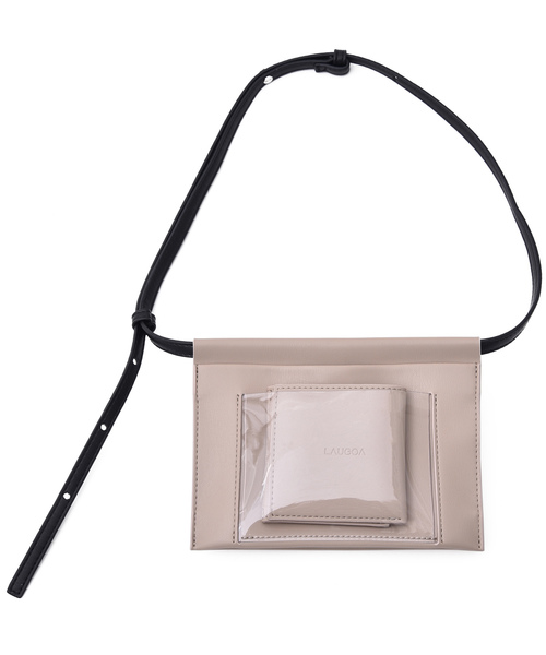 STUDIOUS（ステュディオス）の「【LAUGOA】ウォレット付きミニショルダーバッグ/Luster 19126-11014（ショルダーバッグ・レディース・ホワイト/ブラック/ベージュ/ライトピンク/ライトグレー/シルバー/グレー・FREE）」の12枚目の写真