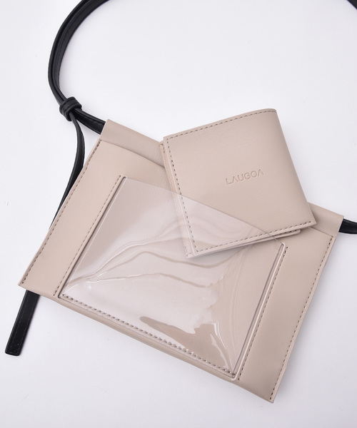 STUDIOUS（ステュディオス）の「【LAUGOA】ウォレット付きミニショルダーバッグ/Luster 19126-11014（ショルダーバッグ・レディース・ホワイト/ブラック/ベージュ/ライトピンク/ライトグレー/シルバー/グレー・FREE）」の9枚目の写真