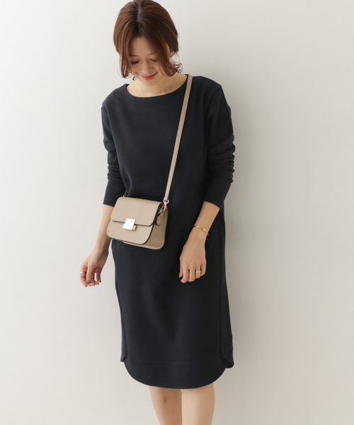 Urban Research Doors アーバンリサーチドアーズ の ダブルフェイスボートネックワンピース ワンピース Wear