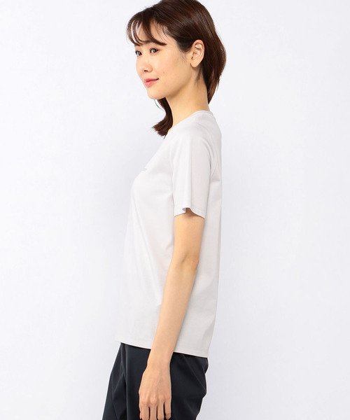 A/C DESIGN BY ALPHA CUBIC(エーシーデザインバイアルファキュービック)の「ロゴTシャツ(Tシャツ/カットソー・レディース・ブラック/ライトグレー/オフホワイト・M size/L size)」の4枚目の写真