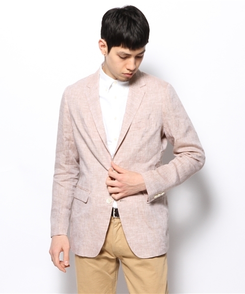 BEAMS（ビームス）の「○BEAMS / リネン 2ボタン ジャケット（テーラードジャケット・メンズ・ベージュ/ブルー/ネイビー・MEDIUM/SMALL/X-LARGE/LARGE）」の15枚目の写真