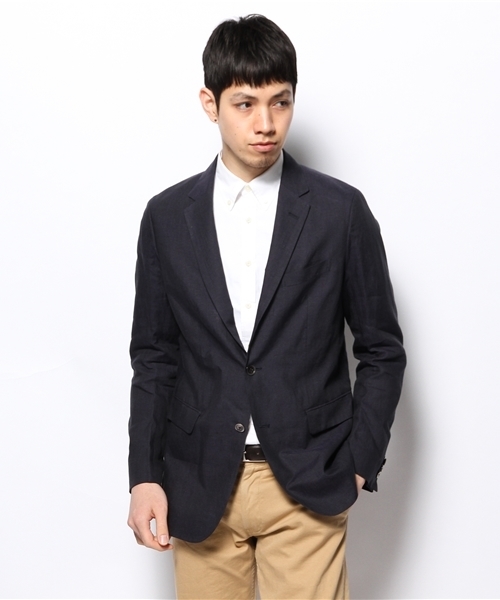 BEAMS（ビームス）の「○BEAMS / リネン 2ボタン ジャケット（テーラードジャケット・メンズ・ベージュ/ブルー/ネイビー・MEDIUM/SMALL/X-LARGE/LARGE）」の16枚目の写真