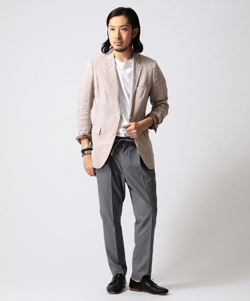 BEAMS（ビームス）の「○BEAMS / リネン 2ボタン ジャケット（テーラードジャケット・メンズ・ベージュ/ブルー/ネイビー・MEDIUM/SMALL/X-LARGE/LARGE）」の11枚目の写真