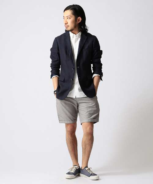 BEAMS（ビームス）の「○BEAMS / リネン 2ボタン ジャケット（テーラードジャケット・メンズ・ベージュ/ブルー/ネイビー・MEDIUM/SMALL/X-LARGE/LARGE）」の20枚目の写真