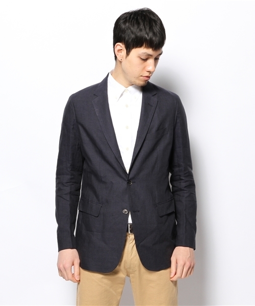 BEAMS（ビームス）の「○BEAMS / リネン 2ボタン ジャケット（テーラードジャケット・メンズ・ベージュ/ブルー/ネイビー・MEDIUM/SMALL/X-LARGE/LARGE）」の12枚目の写真