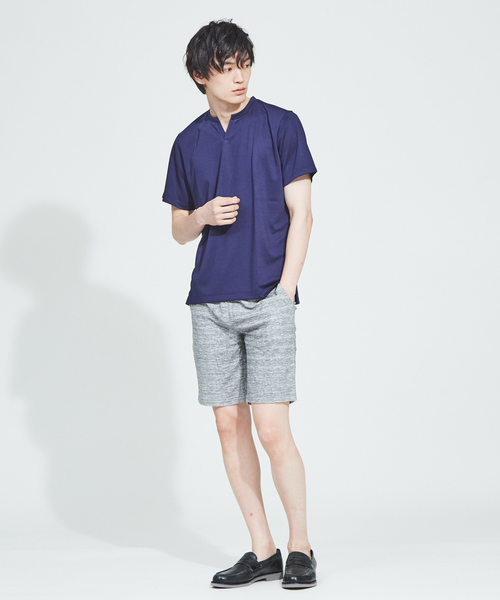 ABAHOUSE GRAY(アバハウスグレイ)の「【展開店舗限定】【セットアップ対応】ランダムパイルショーツ(その他パンツ・メンズ・ネイビー/ライトグレー/ダークネイビー・48/46)」の5枚目の写真