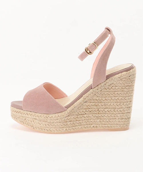 LIPSERVICE（リップサービス）の「スエードジュートウエッジサンダル（サンダル・レディース・ブラック/ブラウン・S/M/L）」の3枚目の写真