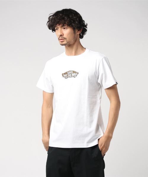 VANS(バンズ)の「半袖Tシャツ VANS LOGO VA19HS-MT22(Tシャツ/カットソー・メンズ・ホワイト系その他/ブラック×ライム・M/L/XL)」の1枚目の写真