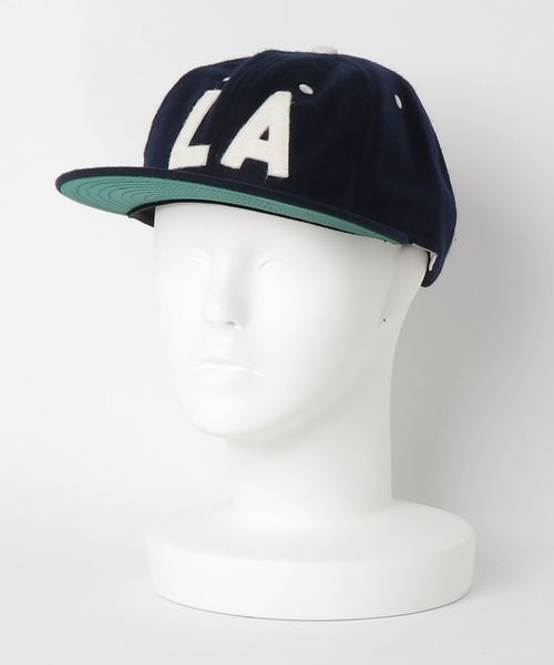 EBBETS FIELD FLANNEL（エベッツフィールドフランネル）の「【EBBETS FIELD FLANNELS / エベッツフィールドフランネルズ】LA Angels 1954 Cap（キャップ・メンズ・ネイビー・FREE）」の3枚目の写真