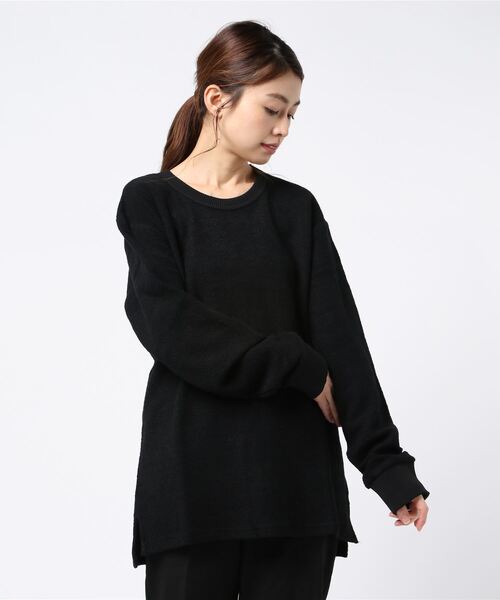 ARCHIVER(アーカイバ)の「【69】【it】裏地使いカットソー(Tシャツ/カットソー・レディース・ホワイト/ブラック/モカ/杢グレー・MEDIUM/LARGE)」の3枚目の写真