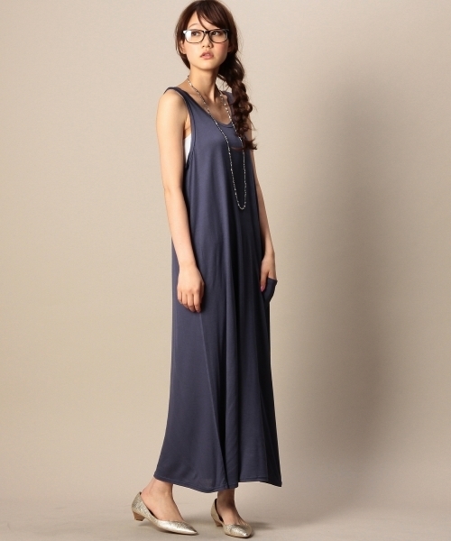 BEAUTY&YOUTH UNITED ARROWS（ビューティーアンドユースユナイテッドアローズ）の「BYSF モダールマキシワンピース ◆（ワンピース・レディース・ブラック/ライトグレー/ネイビー・フリー）」の3枚目の写真